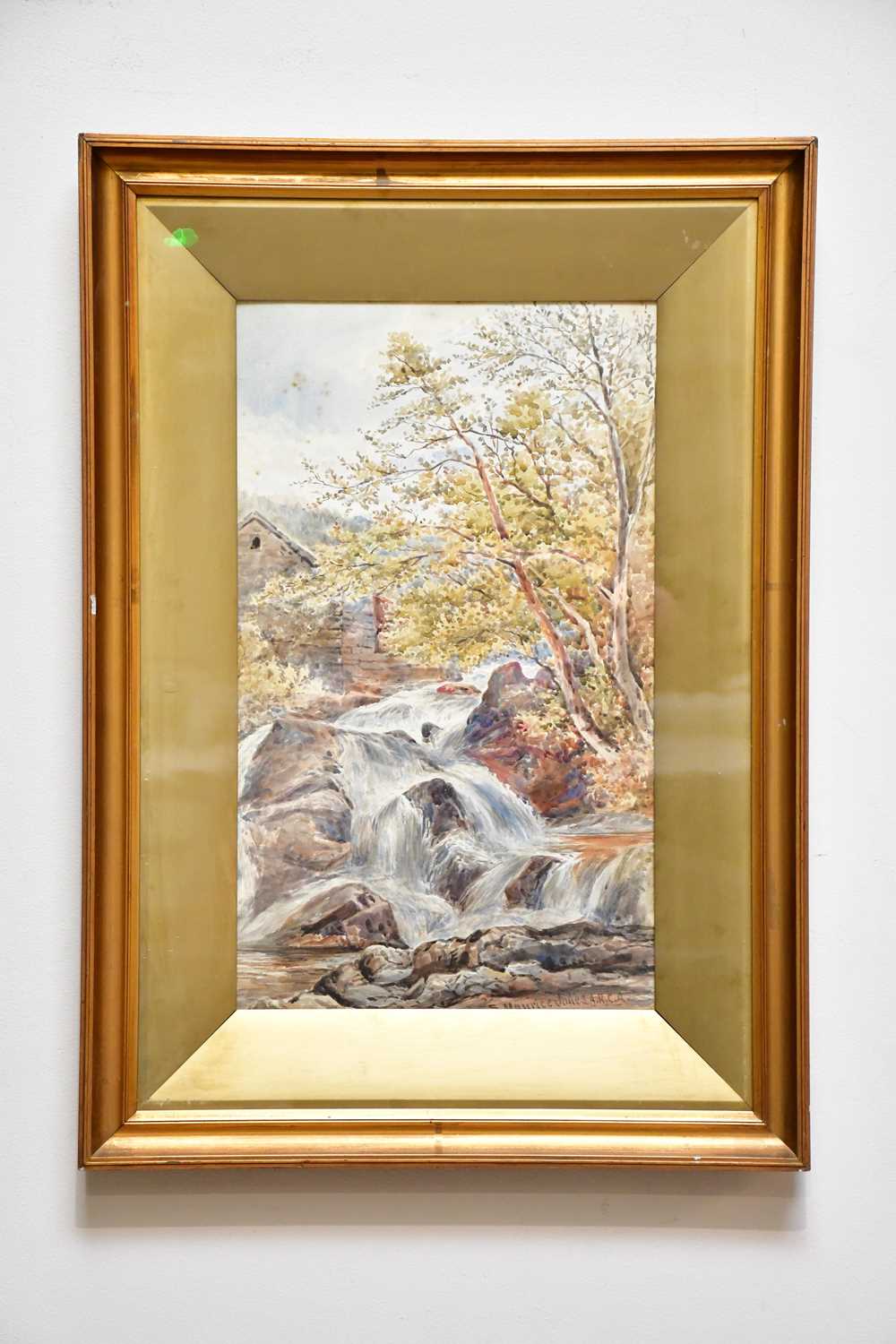 SAMUEL MAURICE JONES; watercolour, river scene, signed lower right, 48 x 29cm, framed and glazed.