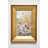 SAMUEL MAURICE JONES; watercolour, river scene, signed lower right, 48 x 29cm, framed and glazed.