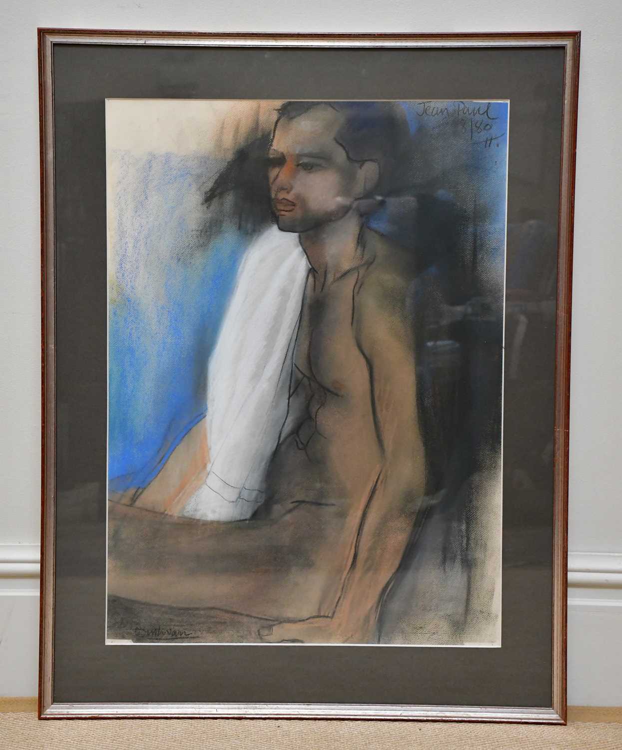 † DENIS O'SULLIVAN; pastel, 'Jean Paul', signed and dated 80, bears label verso, 75 x 54cm, framed