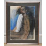 † DENIS O'SULLIVAN; pastel, 'Jean Paul', signed and dated 80, bears label verso, 75 x 54cm, framed