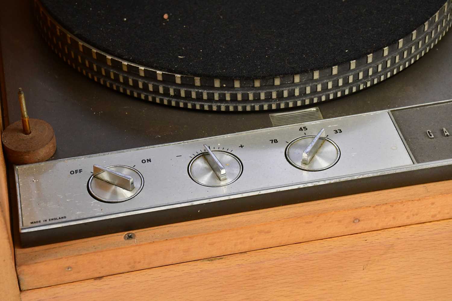 GARRARD; a 401 turntable, with a EPA-A501H arm, and a miscellaneous arm also in case. Condition - Image 3 of 5