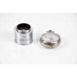 ROSS, LONDON; a 9CM Resolux F/4 enlarging objective lens, together with a pocket voltmeter.