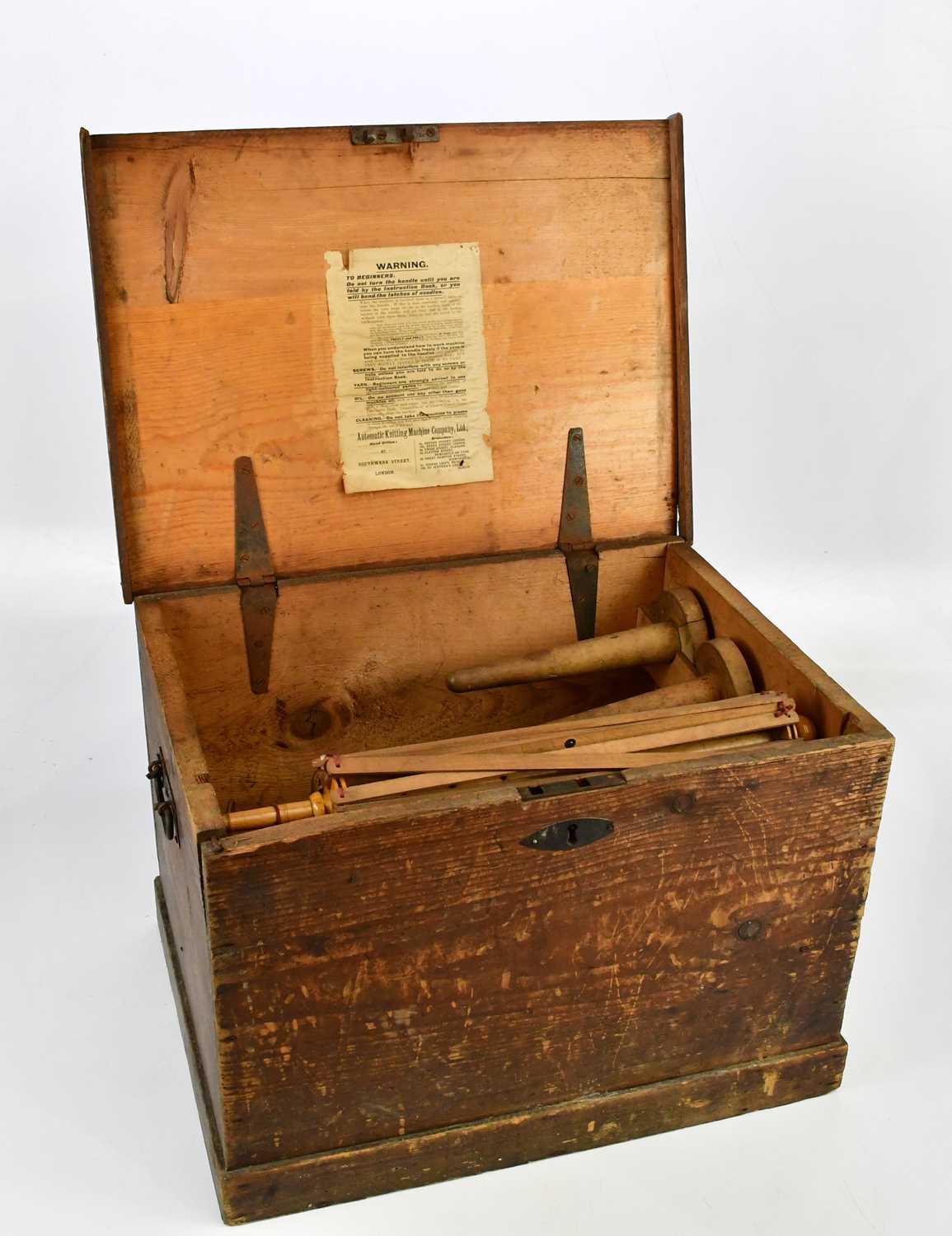 NATIONAL KNITTING MACHINE COMPANY LIMITED; a late Victorian cast iron patented knitting machine, - Image 6 of 10
