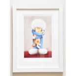 † DOUG HYDE; a signed limited edition print, 'Perfect Pals', 91/395, signed lower right, 61 x
