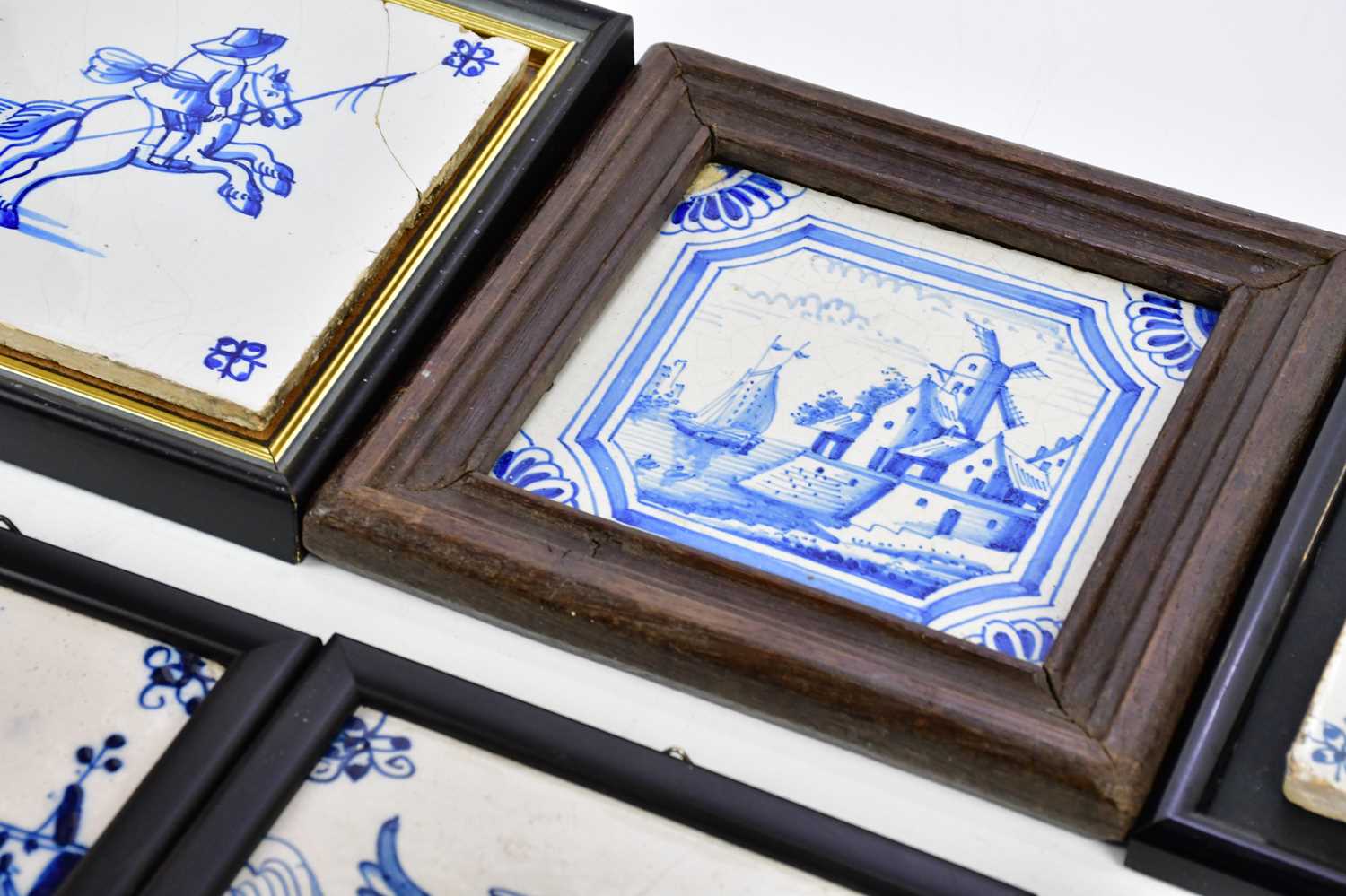A collection of tiles to include four Delft examples and two other Dutch examples. - Bild 3 aus 5