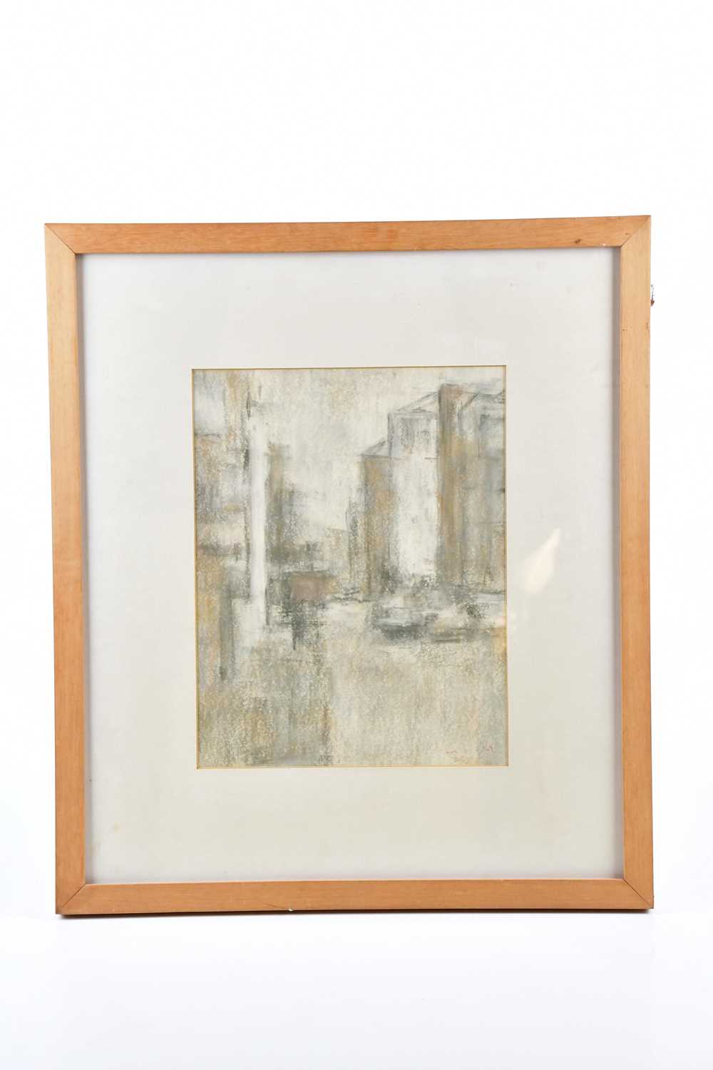 † IAN WOOD; pastel, 'John Dalton Street', indistinctly signed and dated 07, 29.5 x 23cm, framed