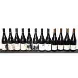 RED WINE; twelve bottles of mixed red wine including eight bottles M Chapoutier Cotes-du-Rhone 2010,