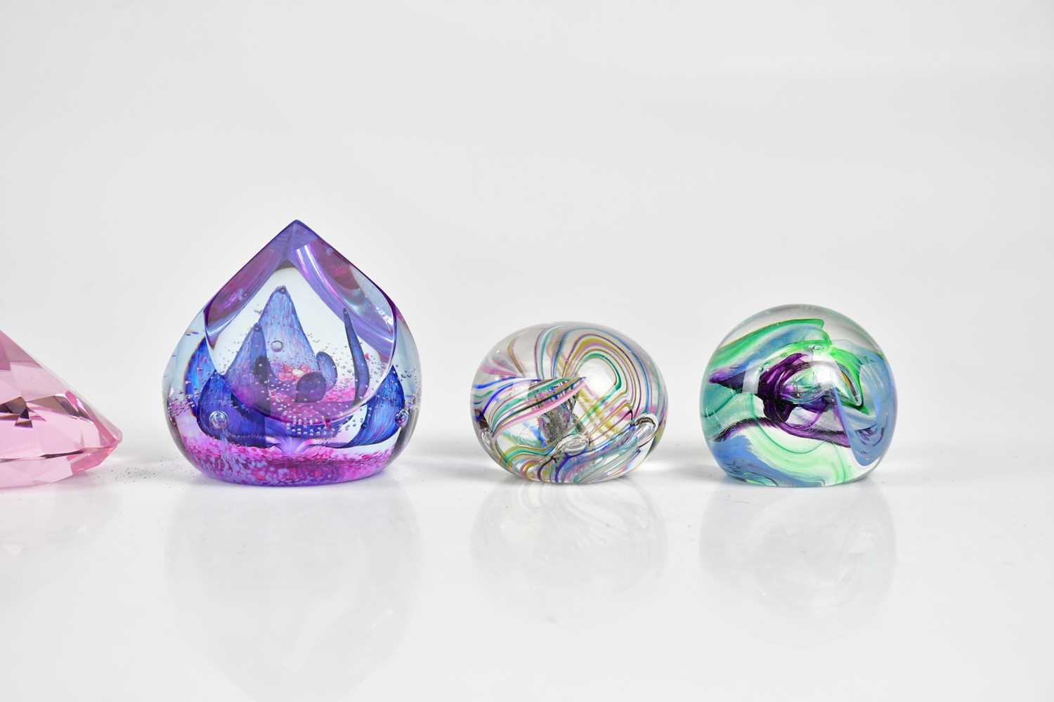 A collection of seven paperweights to include two Caithness examples. - Image 2 of 3