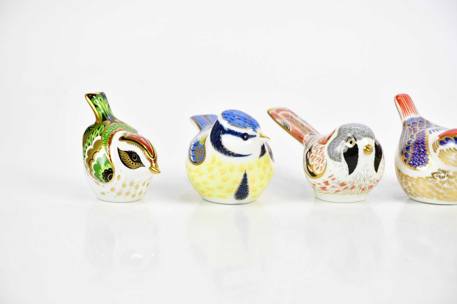 ROYAL CROWN DERBY; nine animal form paperweights modelled as birds including 'Bakewell Duckling', ' - Image 2 of 5