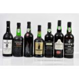 PORT; seven bottles including Warre's 1985 vintage port, 20%, 75cl, a bottle of Kopke LBV 1988,