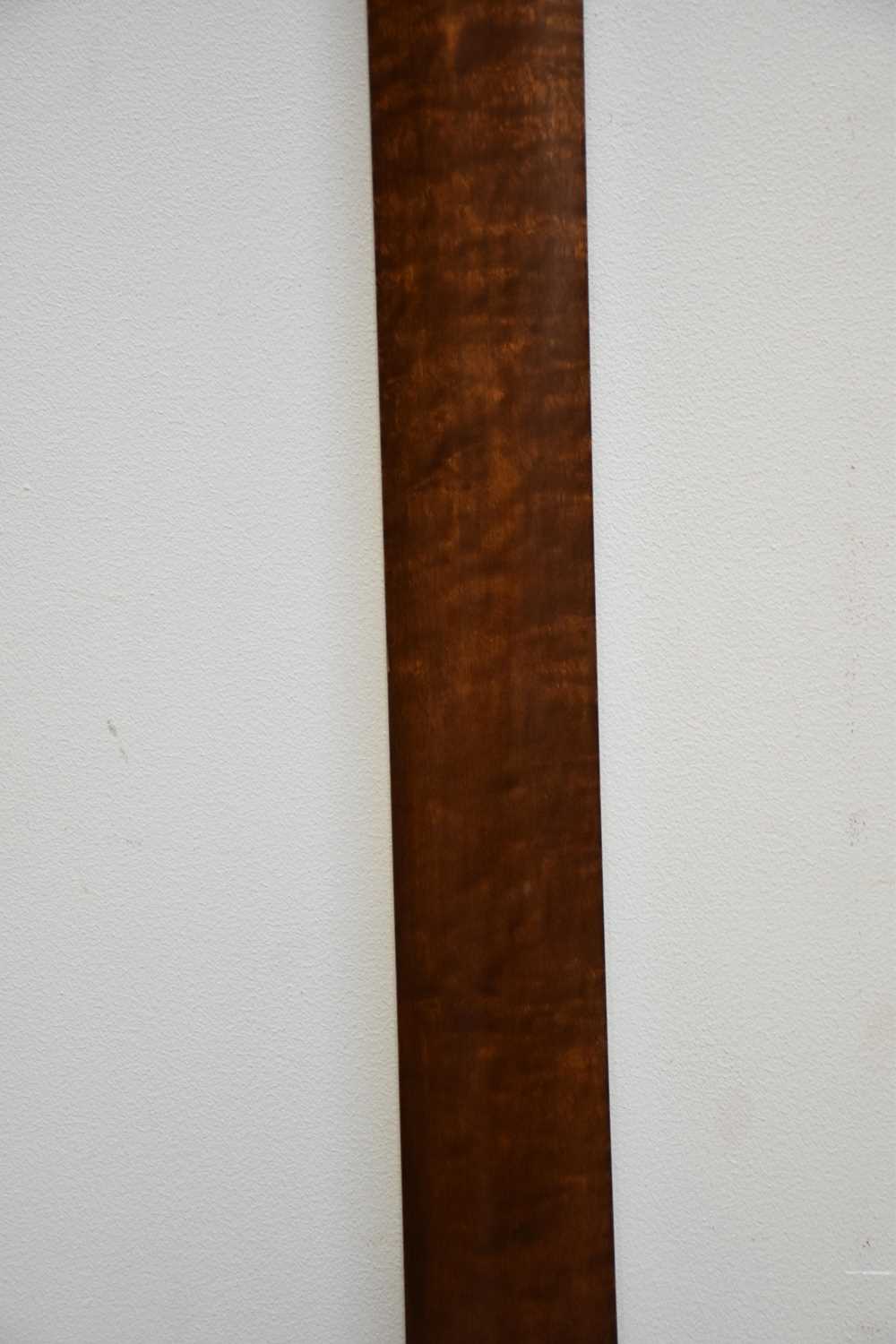 J BLATT, BRIGHTON; a mahogany bowfront stick barometer, with silvered dial, length 92cm. - Image 4 of 4