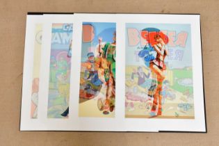 † STUART MCALPINE MILLER; a set of four limited edition pencil signed prints, 'Leader of the Pack'