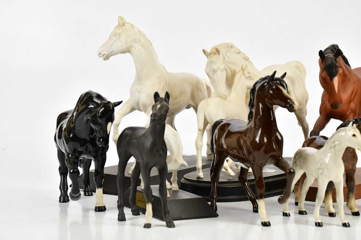 BESWICK; a collection of ten horse figures. - Image 2 of 3