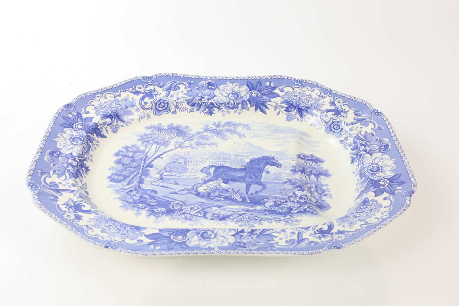 SPODE; a Signature Collection 'Aesop's Fables' meat plate, 52 x 39cm.