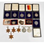 Six WWII medals comprising 1939/45 Medal, the Defence Medal, two Italy Stars, the 1939/45 Star,