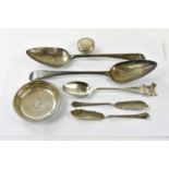 SAMUEL GODBEHERE, EDWARD WIGAN & JAMES BOULT; a pair of George III hallmarked silver tablespoons,