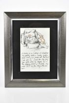 HAROLD FRANCIS RILEY DL DLITT FRCS DFA ATC (1934-2023); pencil signed print, 'A Baby in a Suitcase