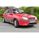 A Ford Fiesta, red, W945 WOA, complete with one key, with V5, service history and log book and MOT