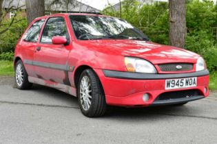 A Ford Fiesta, red, W945 WOA, complete with one key, with V5, service history and log book and MOT
