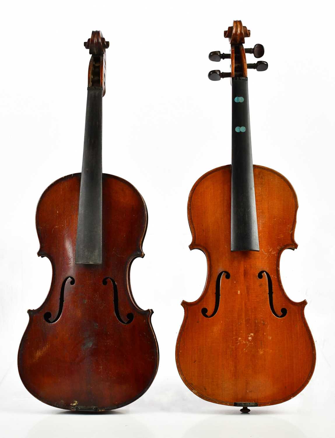 A three-quarter size 'Medio-Fino' violin with one-piece back length 33cm, with another three-quarter