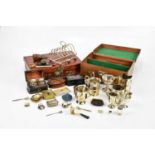 An assortment of collectors' and silver plated including various sewing implements, assorted