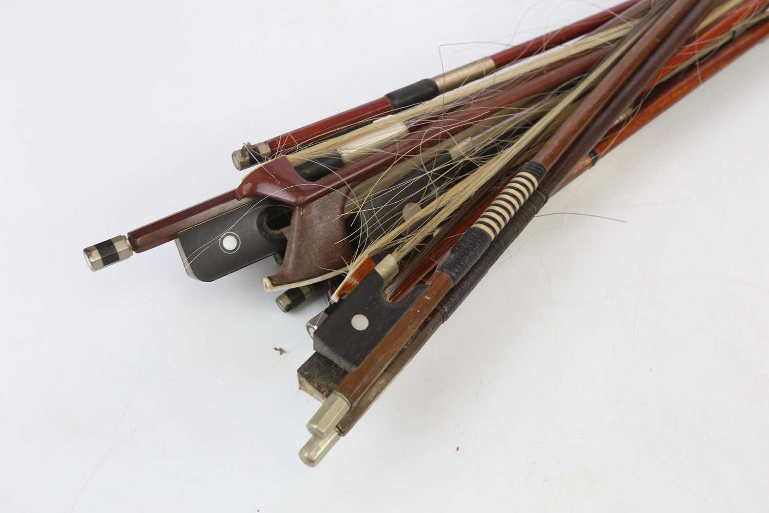 Twelve assorted violin and cello bows. - Image 2 of 4