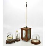 BAIRD & TATLOCK; a galvanometer, with glass dome on mahogany base, height 21cm (dome associated),