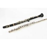 BOOSEY & HAWKES; an 'Empress' flute and a modern clarinet, both cased (2).
