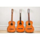 SUZUKI; a six string acoustic guitar, together with a Terada acoustic guitar and a Geisha acoustic
