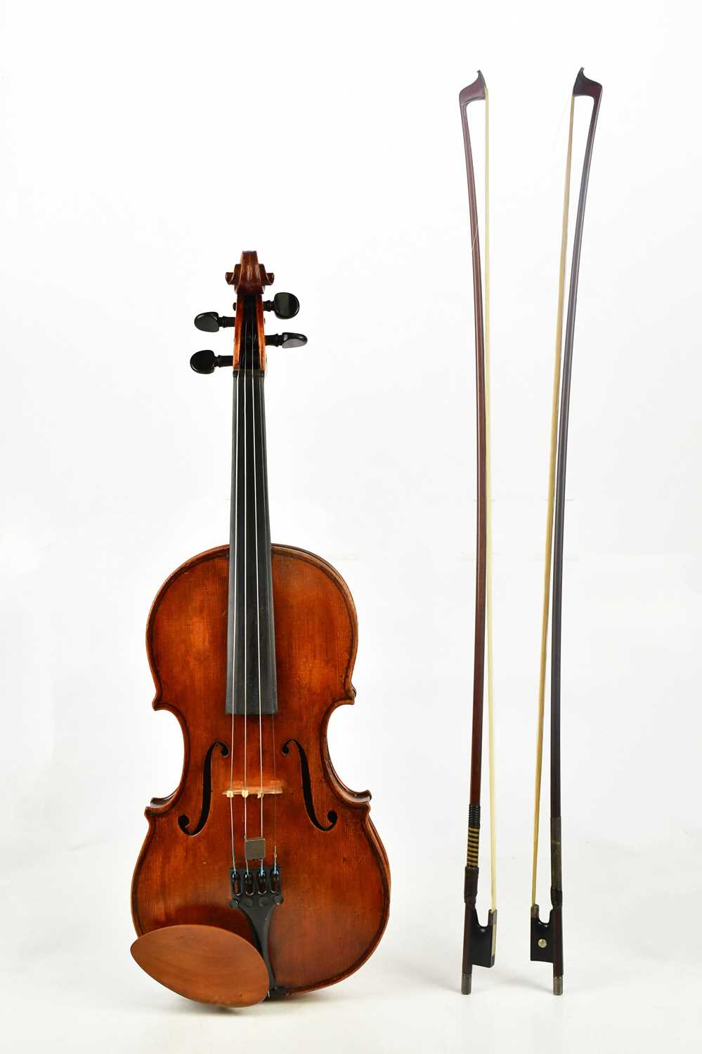 JAMES HARDIE & SONS; a full size Scottish violin with two-piece back and interior label 'Made by