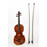 JAMES HARDIE & SONS; a full size Scottish violin with two-piece back and interior label 'Made by