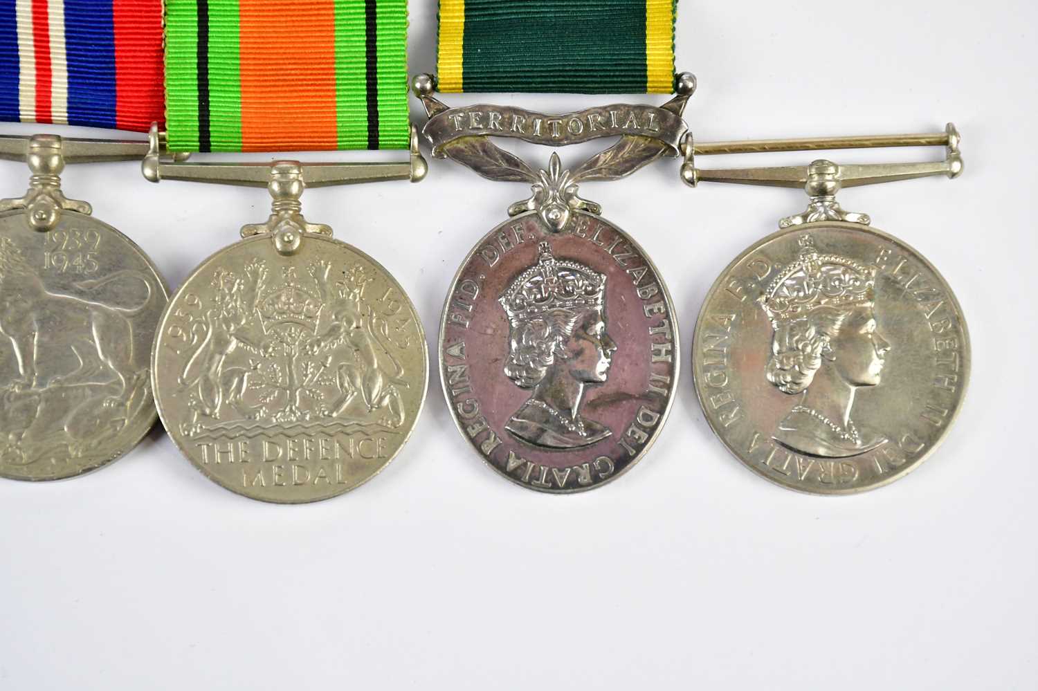 A small collection of medals comprising a Territorial Medal named to W/363188 Sergeant V - Image 3 of 5