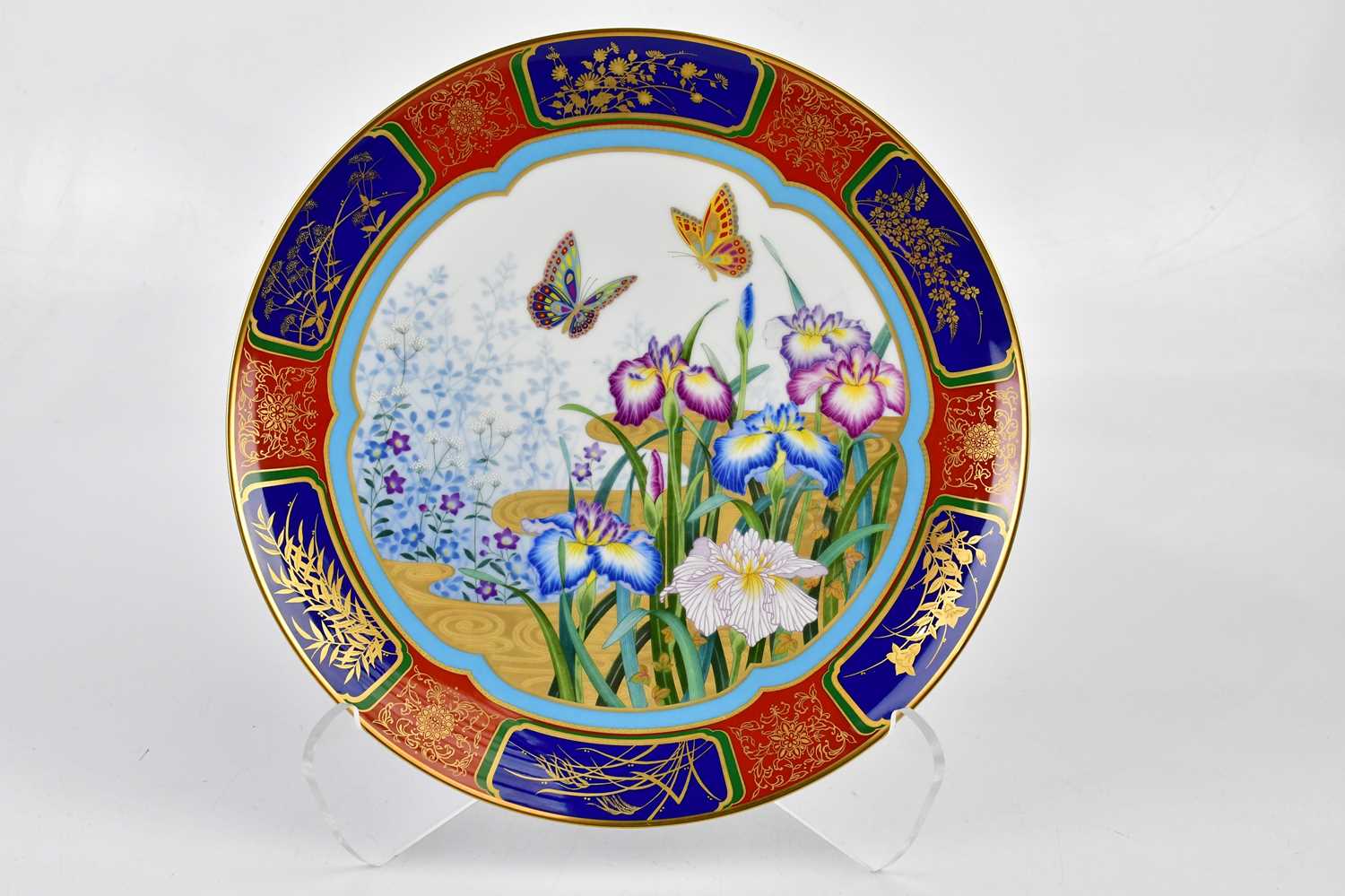 NORITAKE; a limited edition year plate for 1980, with Imari decoration, numbered 1383/3000, diameter