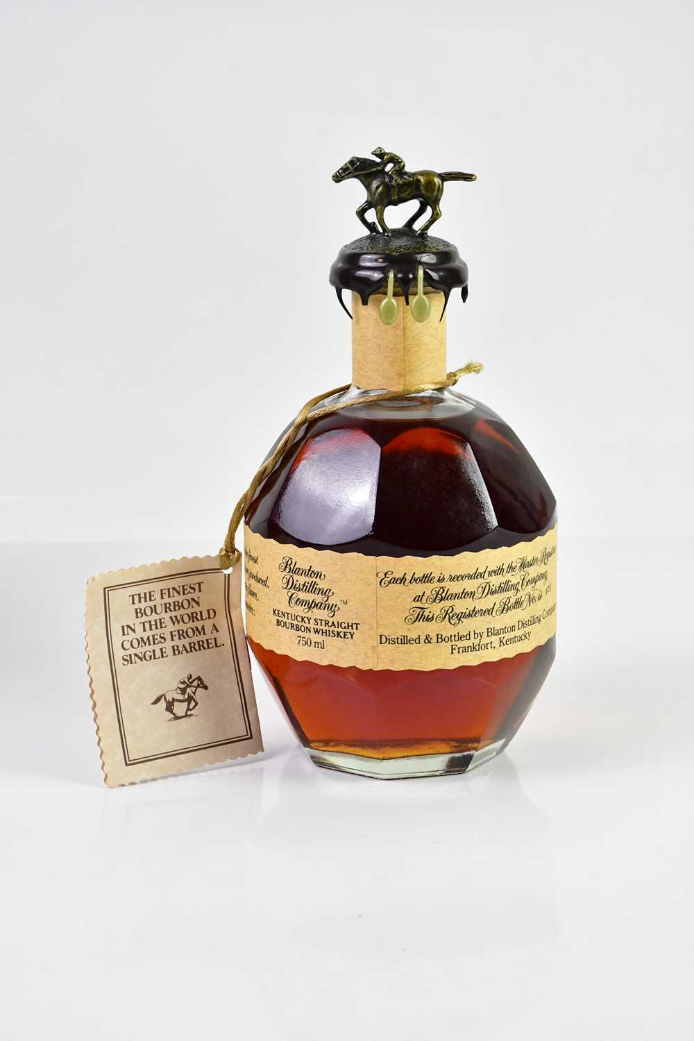 WHISKEY; a bottle of Blantons Single Barrel Bourbon, 93%, 70cl, together with a bottle of Jack - Image 2 of 4