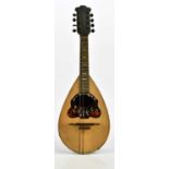 LUIGI DORIGO OF NAPOLI; a cased mandolin.