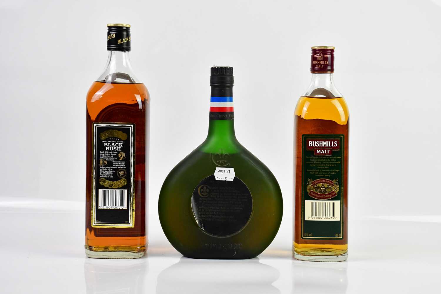 WHISKEY; two bottles comprising Bushmills Single Malt Irish whiskey aged 10 years and Black Bush - Image 3 of 3