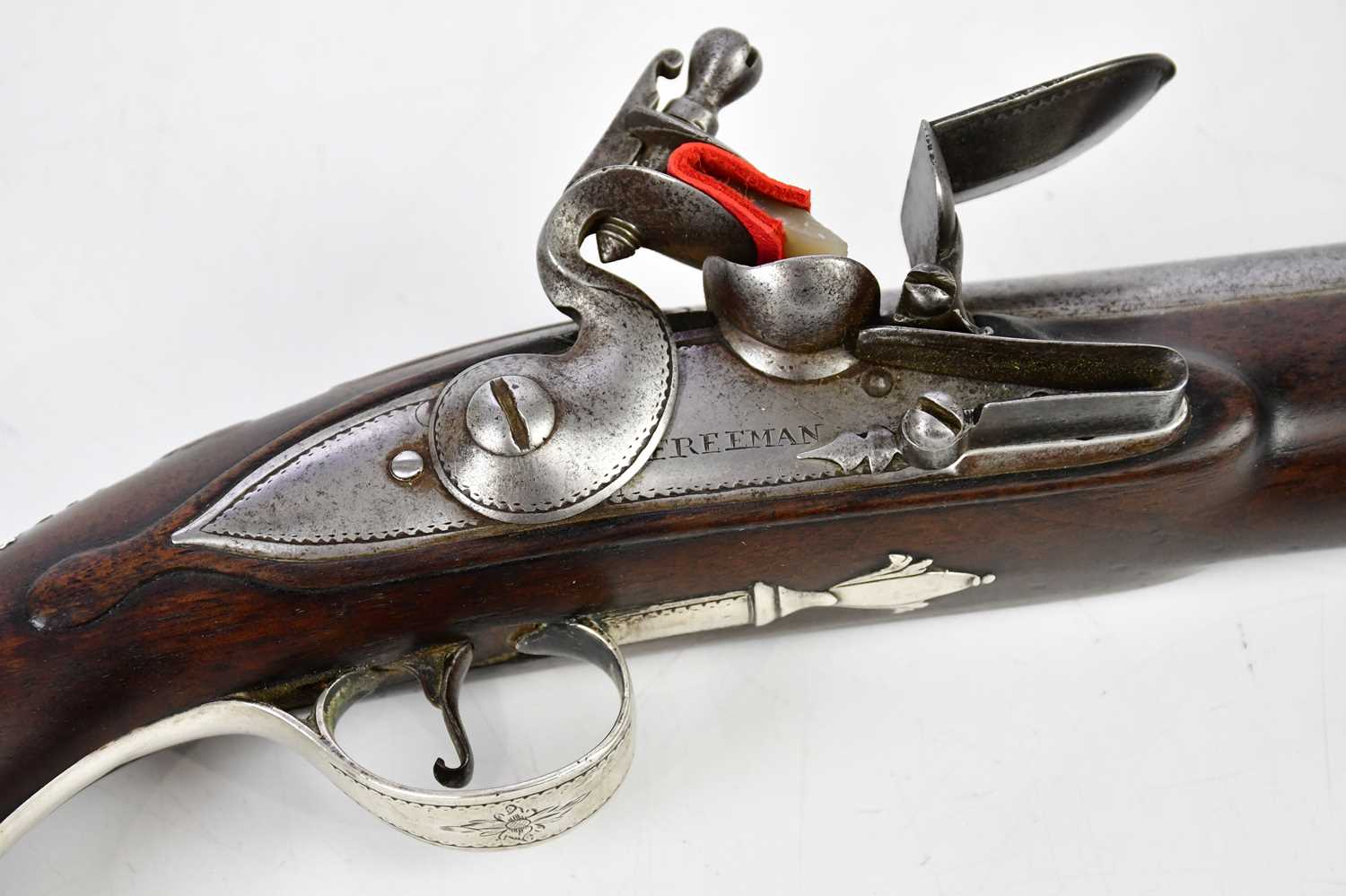 FREEMAN OF LONDON; an 18th century 22 bore travelling pistol, the barrel marked with two early - Image 3 of 8