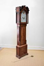 PEARSON, BLACKBURN; a late 18th century eight day longcase clock, the painted face set with Arabic