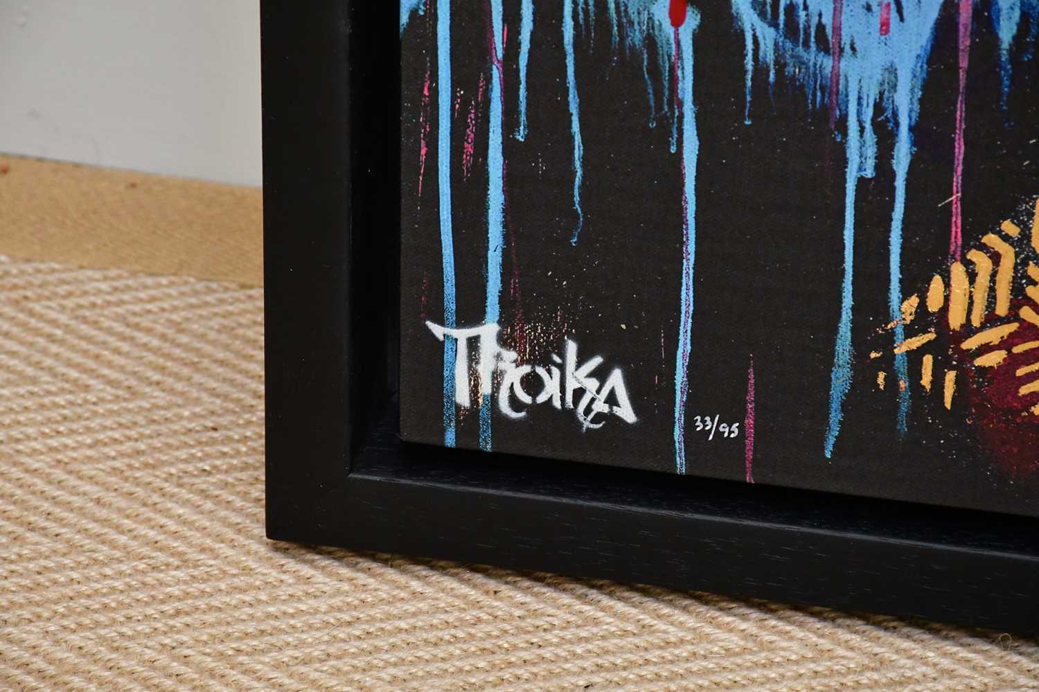 † TROIKA; a signed limited edition print, 'Trinity', 33/95, signed lower left, 92 x 122cm, framed. - Bild 3 aus 5