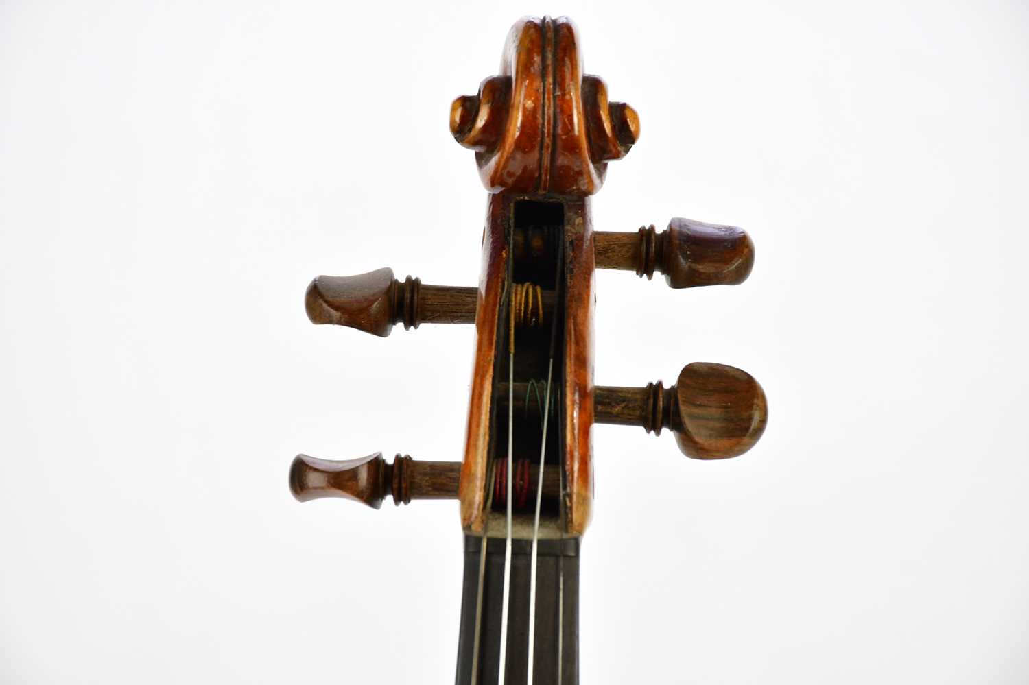 RIGAT RUBUS, ST PETERSBURG; a full size Russian violin with two-piece back length 35.5cm, with - Image 4 of 18