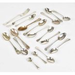 GOLDSMITHS & SILVERSMITHS; five Victorian hallmarked silver teaspoons, London 1894, and a collection