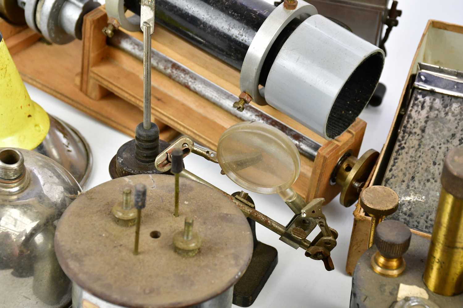 A Zenith Electric Co variable transformer, with an Endecotts Ltd laboratory test sieve set, a - Image 5 of 6