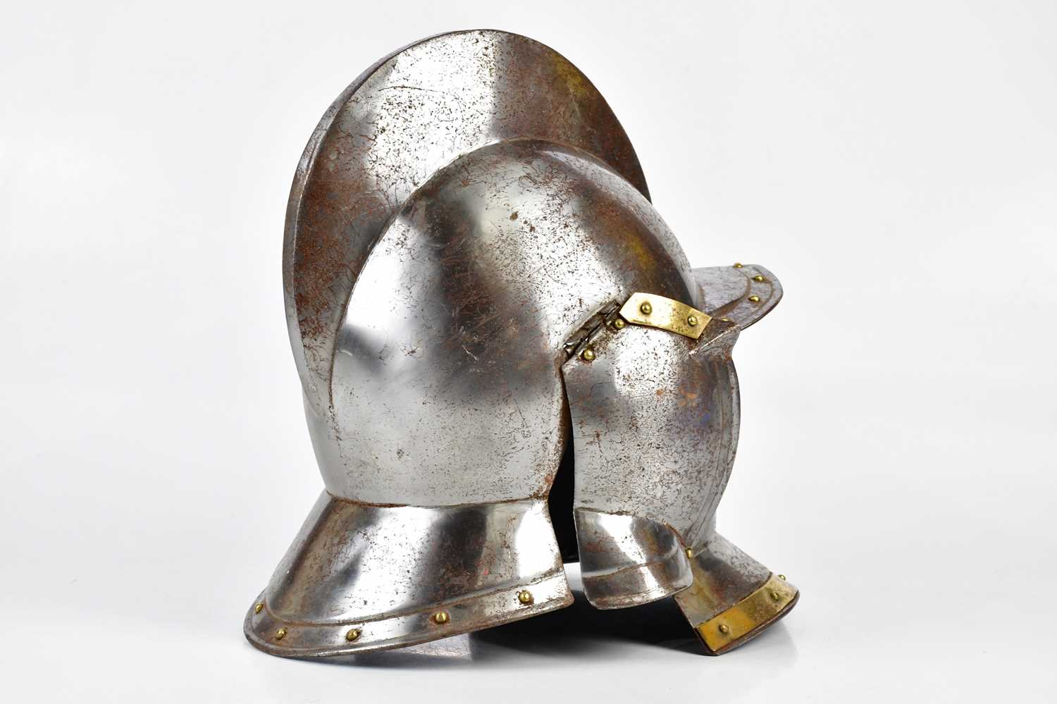 A reproduction Medieval style burgonet helmet, height 36cm. - Image 3 of 6