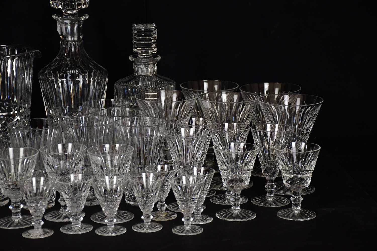 WATERFORD; a collection of assorted glasses including sherry, beakers, decanter, and assorted - Image 2 of 2