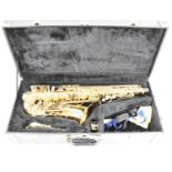 A Trevor J James & Co, The Horn Revolution alto saxophone, in fitted case, serial no. T12601.