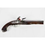 FREEMAN OF LONDON; an 18th century 22 bore travelling pistol, the barrel marked with two early