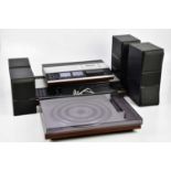 BANG & OLUFSEN; a Beomaster 2200, Beocord 1900 and Beogram 1500, a pair of Beovox C40 speakers and a