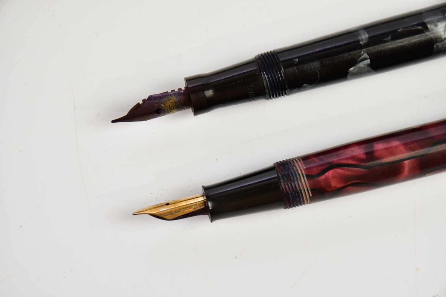 A Conway Stewart 15 fountain pen, in box, with a Swan fountain pen, a ball point pen (3) - Image 4 of 4