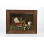 † GERALD NORDEN (1912-2000); oil on board, 'The Antique Box', signed lower right, 25 x 35cm,