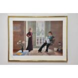 DAVID HOCKNEY; an unsigned print, 'Mr and Mrs Clark and Percy', published by the Tate Gallery London